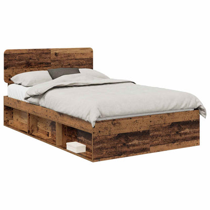 Struttura del letto Legno vecchio 120 x 190 cm Pino massello | homemem39