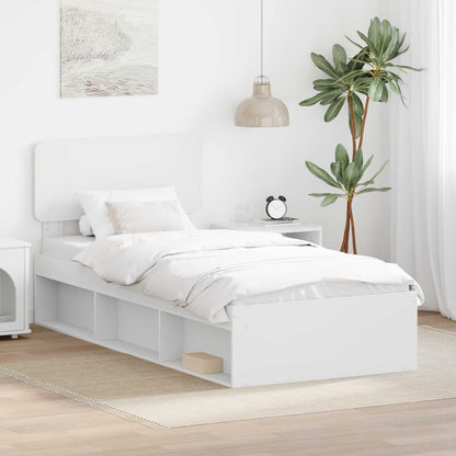 Struttura del letto Bianco 100 x 200 cm Pino massello | homemem39