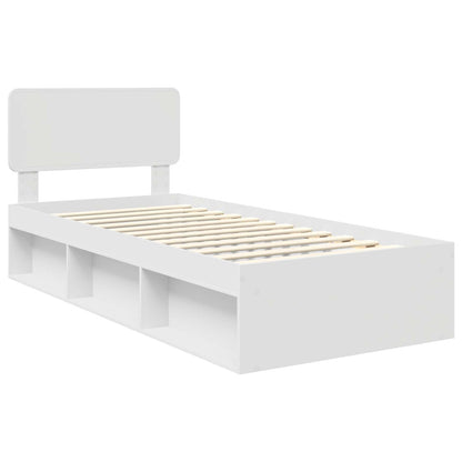 Struttura del letto Bianco 100 x 200 cm Pino massello | homemem39