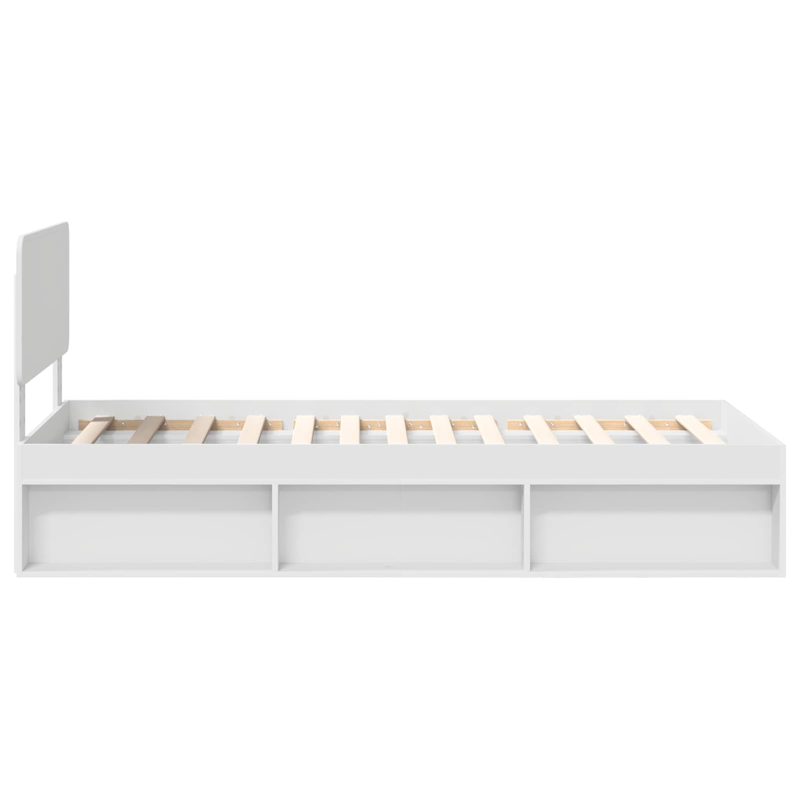 Struttura del letto Bianco 100 x 200 cm Pino massello | homemem39