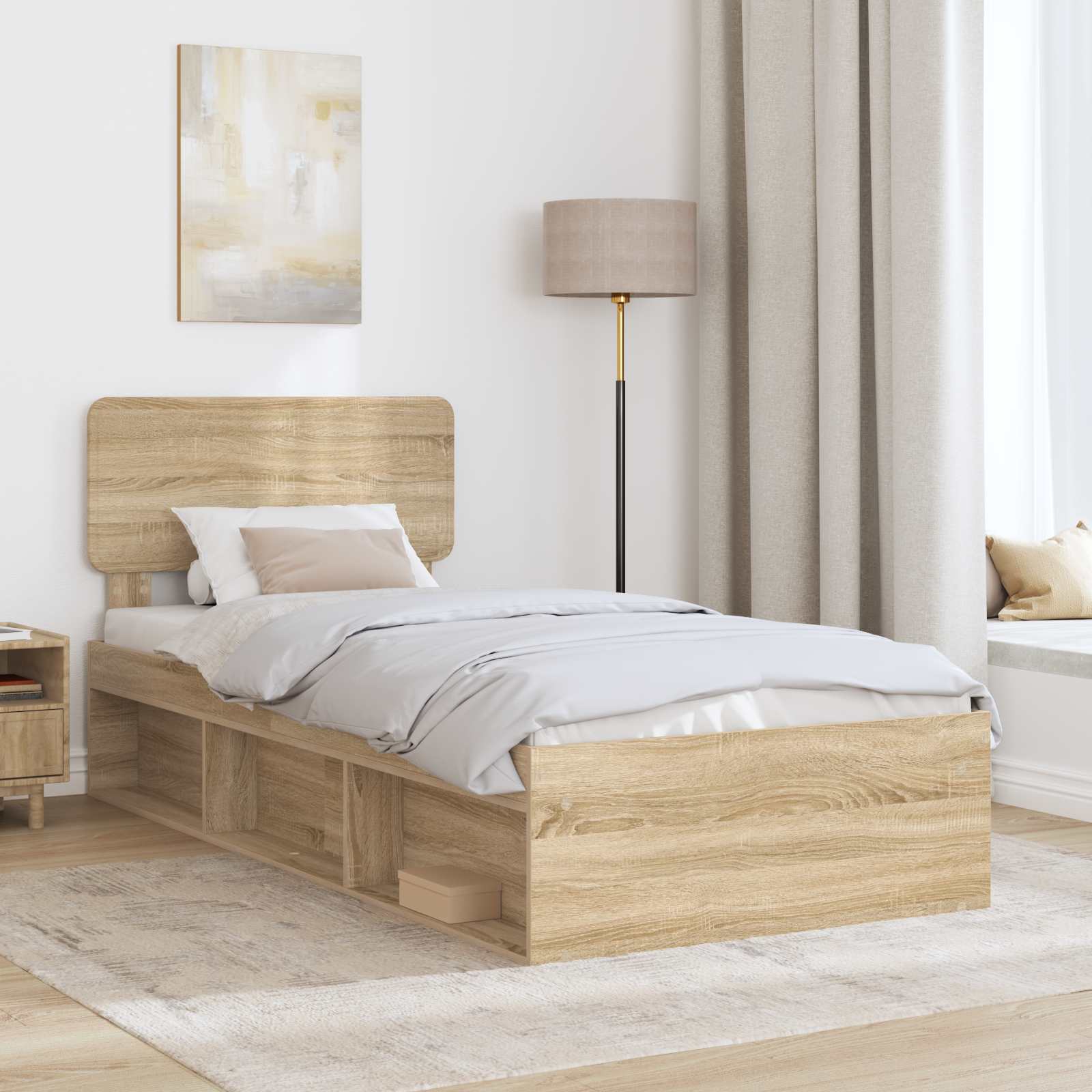 Struttura del letto Sonoma 100 x 200 cm Pino massello | homemem39
