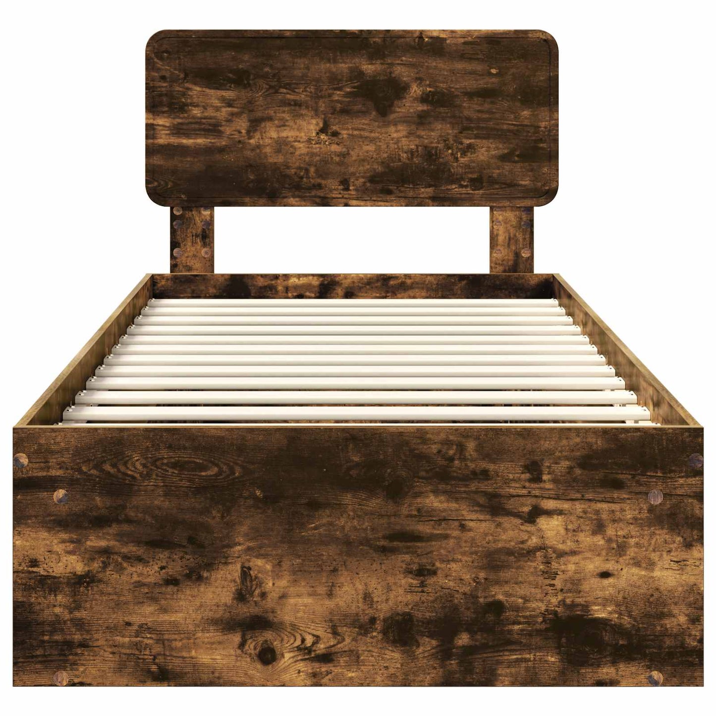 Struttura del letto Rovere fumé 100 x 200 cm Pino massello | homemem39