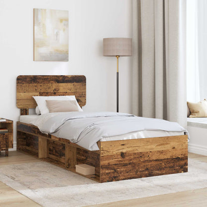 Struttura del letto Legno vecchio 100 x 200 cm Pino massello | homemem39