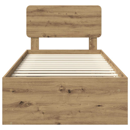 Struttura del letto Rovere Artigianale 100 x 200 cm | homemem39