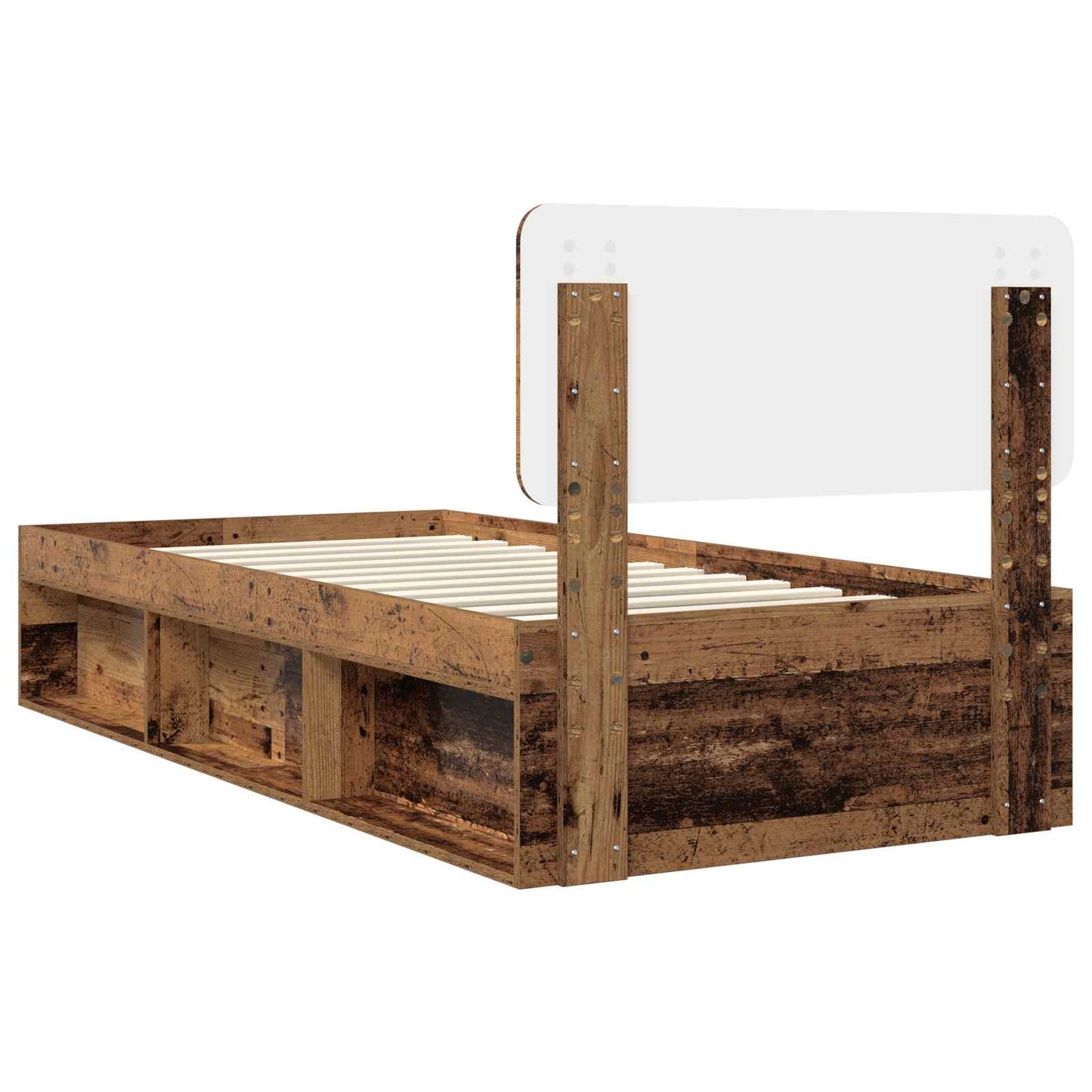 Struttura del letto Legno vecchio 90 x 200 cm Pino massello | homemem39