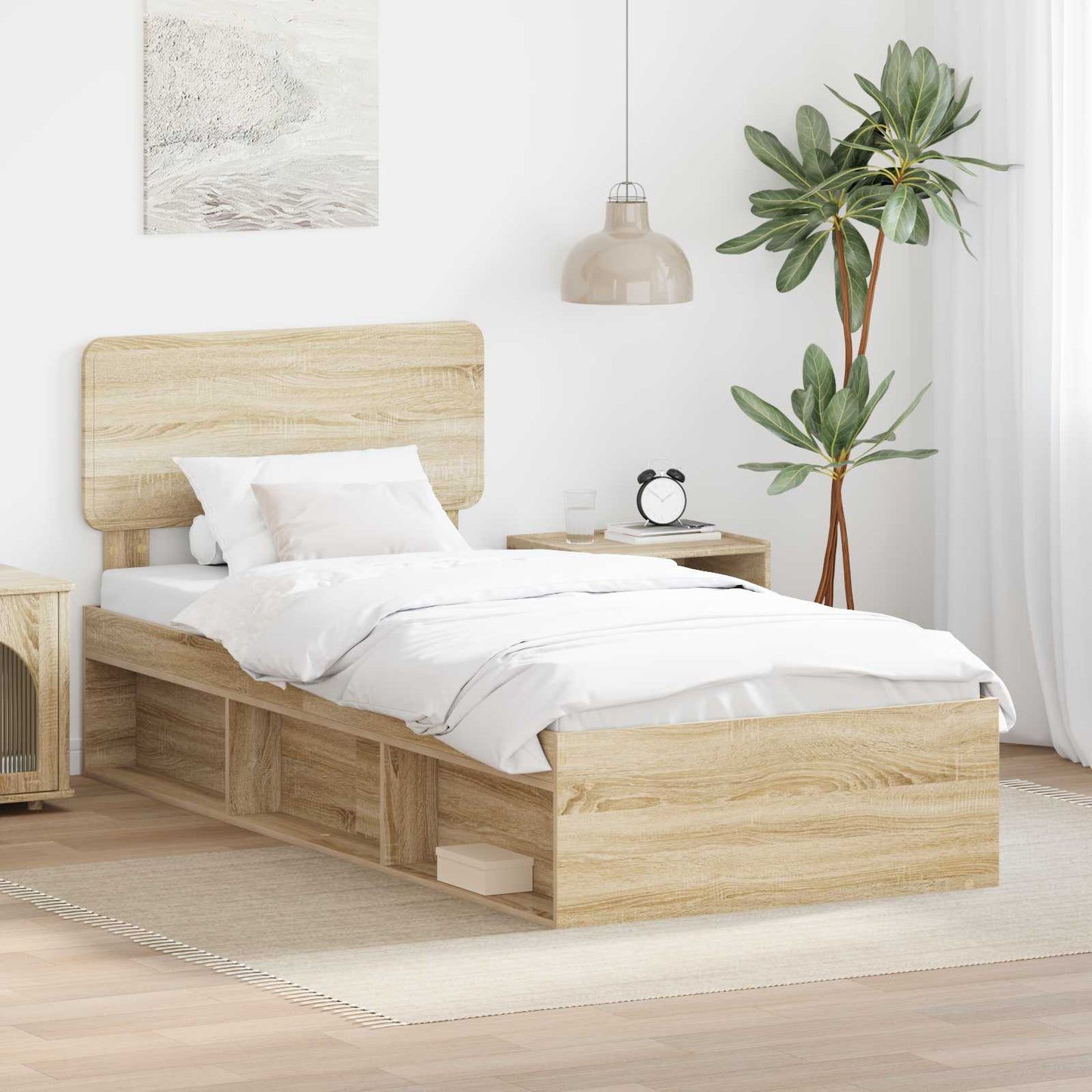 Struttura del letto Sonoma 90 x 190 cm Pino massello | homemem39