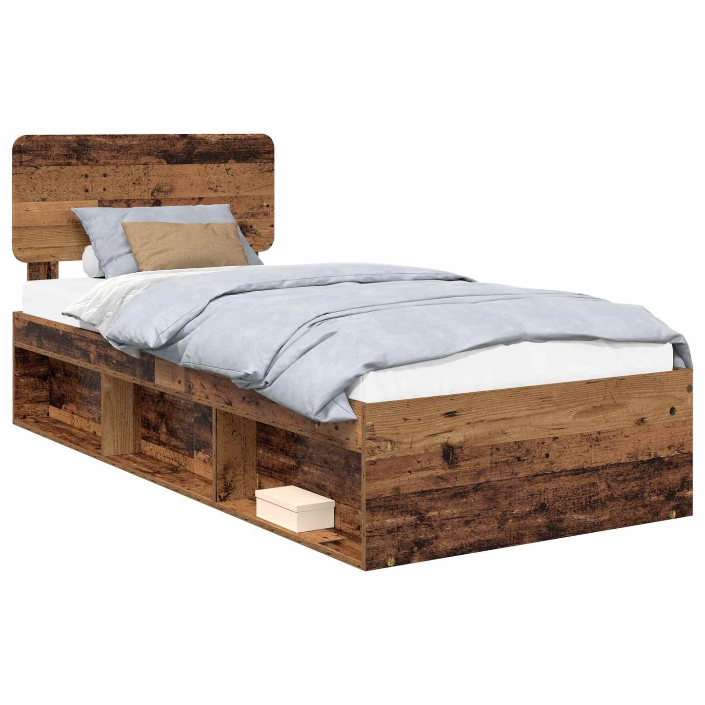 Struttura del letto Legno vecchio 90 x 190 cm Pino massello | homemem39