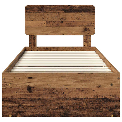 Struttura del letto Legno vecchio 90 x 190 cm Pino massello | homemem39