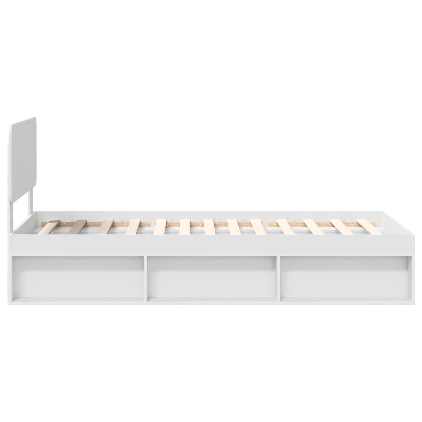 Struttura del letto Bianco 75 x 190 cm Pino massello | homemem39