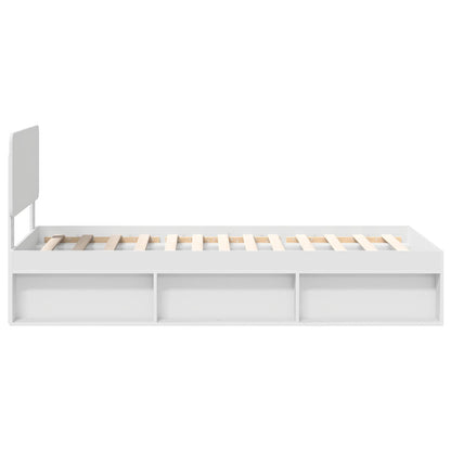 Struttura del letto Bianco 75 x 190 cm Pino massello | homemem39