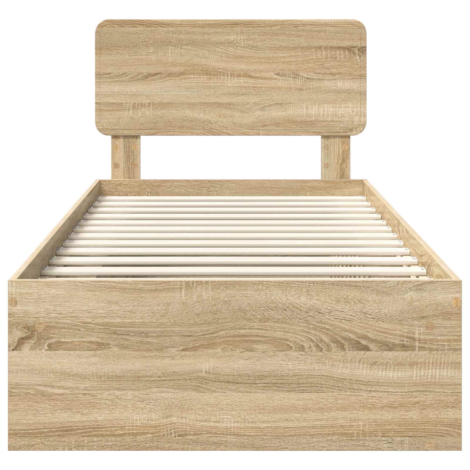 Struttura del letto Rovere Sonoma 75 x 190 cm Pino massello | homemem39