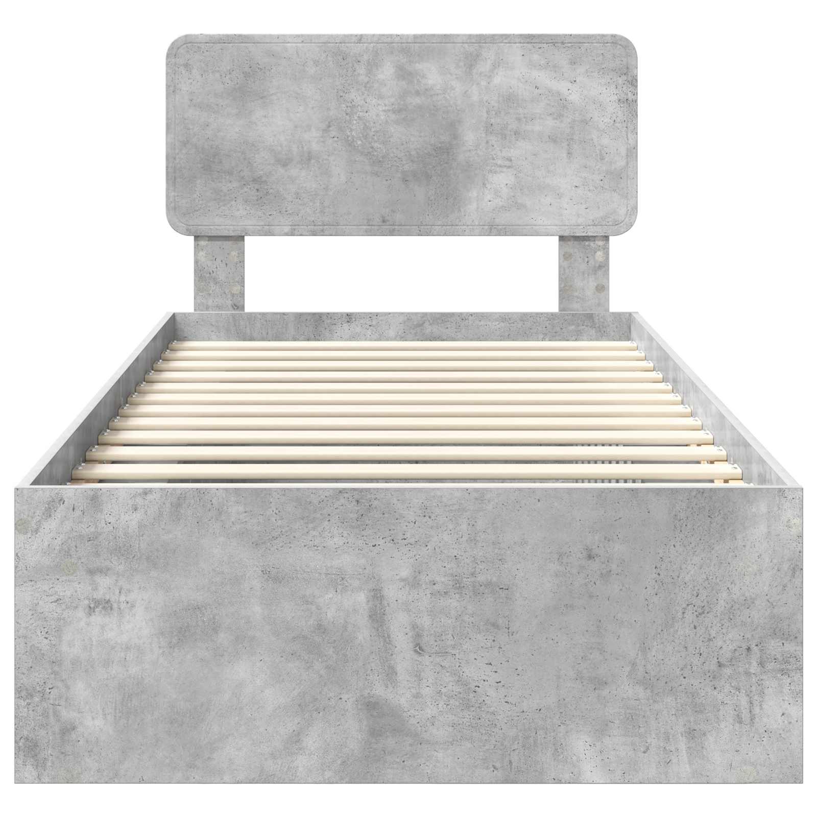 Struttura del letto Grigio Concretè 75 x 190 cm Pino massello | homemem39