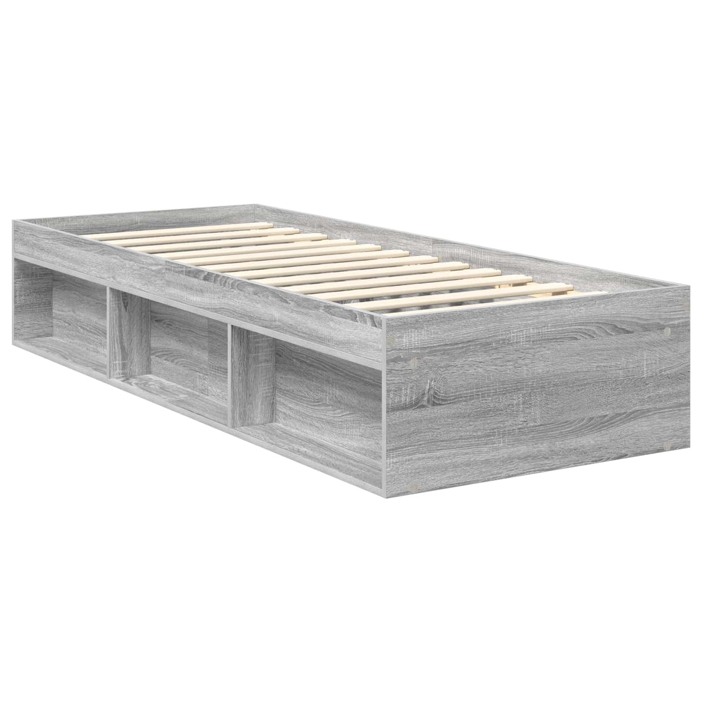 Struttura del letto Grigio Sonoma 75 x 190 cm Pino massello | homemem39