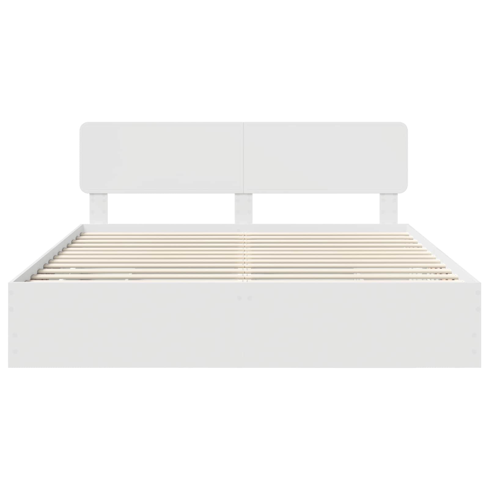 Struttura del letto Bianco 200 x 200 cm Legno ingegnerizzato | homemem39