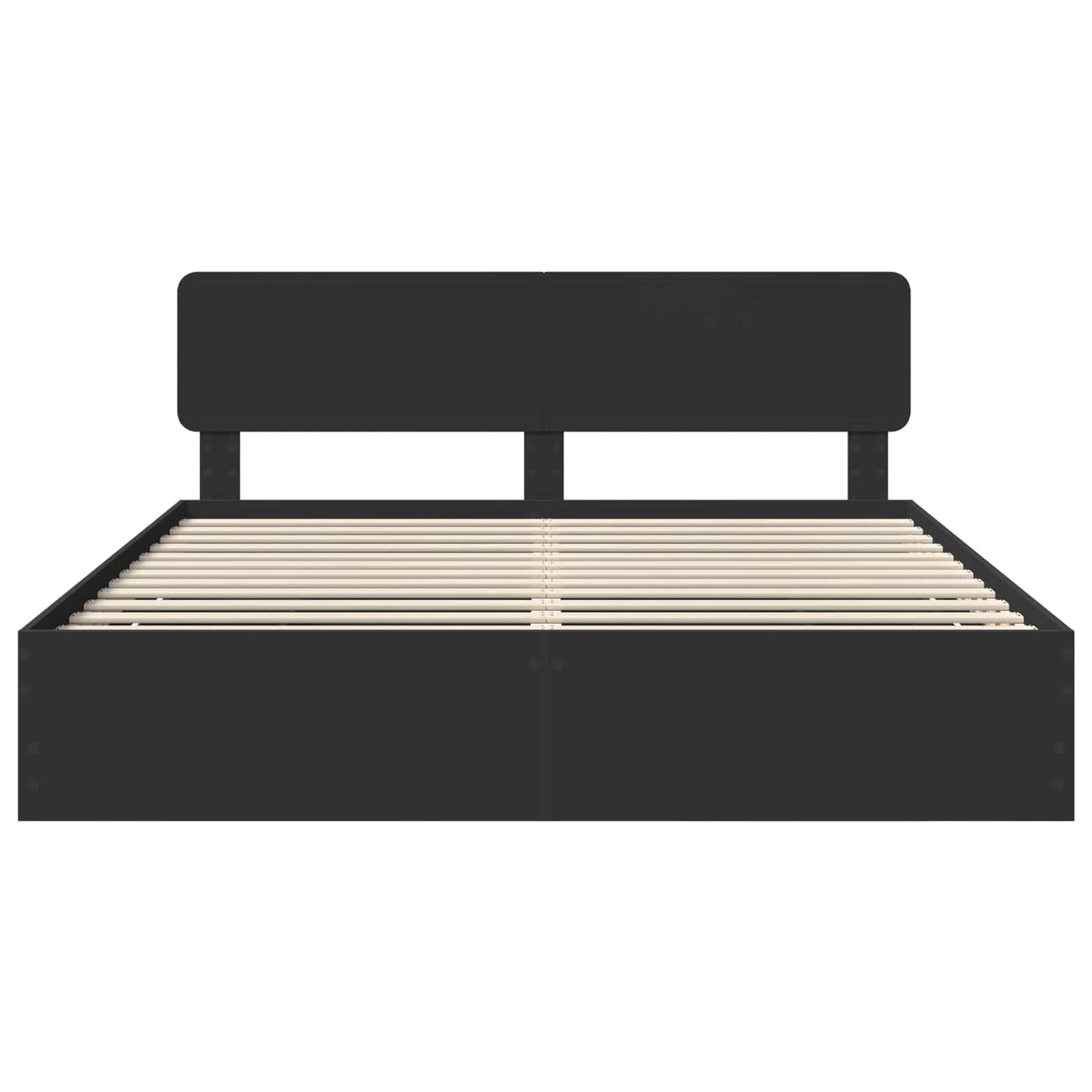 Struttura del letto Nero 200 x 200 cm Legno ingegnerizzato | homemem39