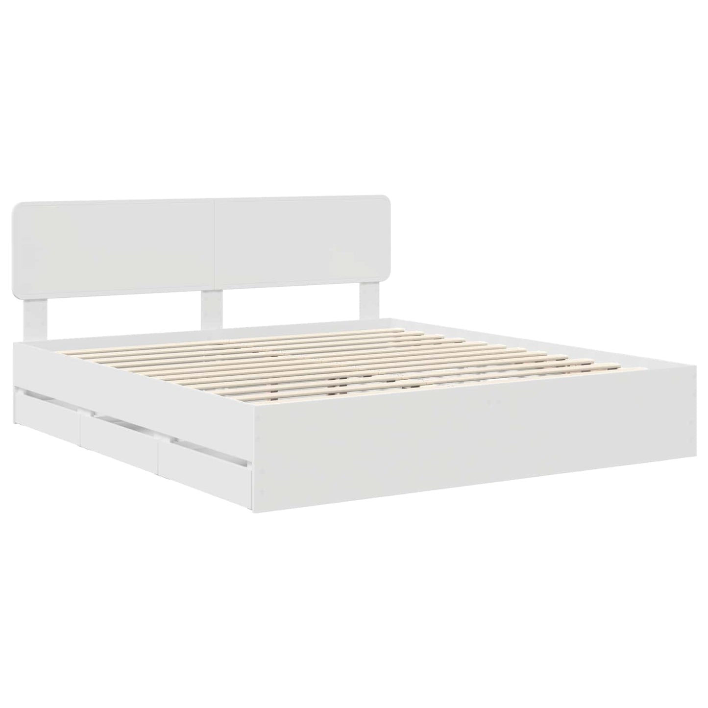 Struttura del letto Bianco 180 x 200 cm Legno ingegnerizzato