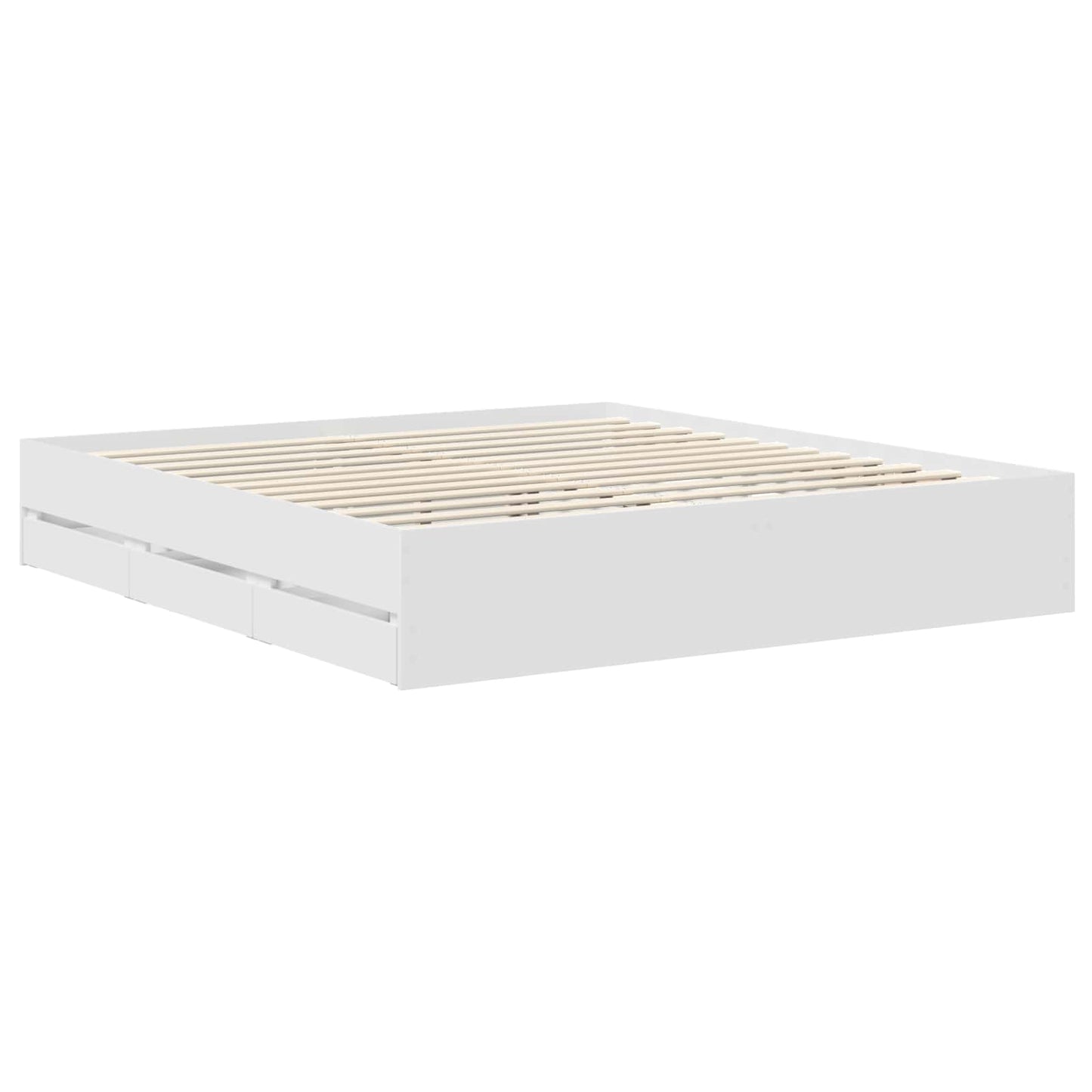 Struttura del letto Bianco 180 x 200 cm Legno ingegnerizzato | homemem39