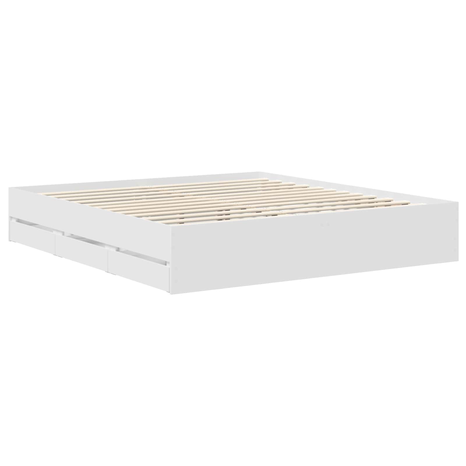 Struttura del letto Bianco 180 x 200 cm Legno ingegnerizzato | homemem39