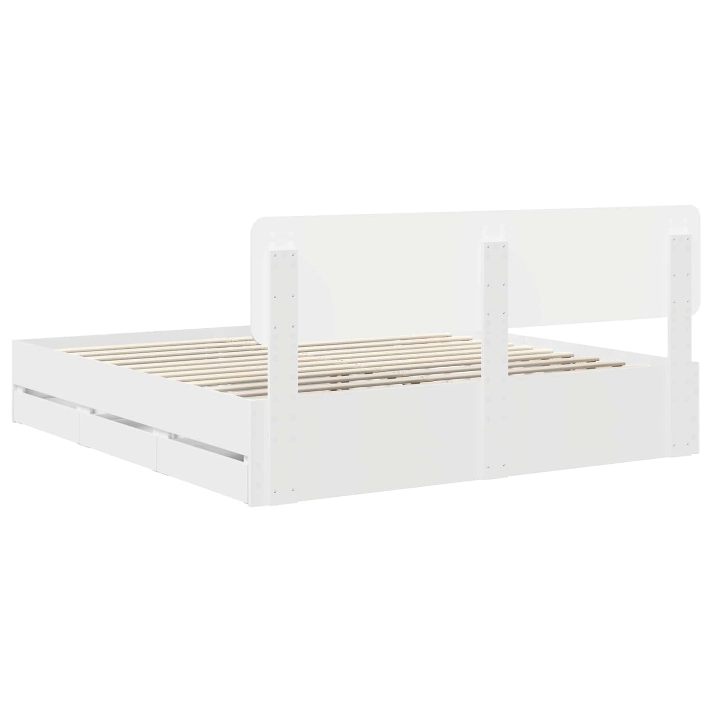 Struttura del letto Bianco 180 x 200 cm Legno ingegnerizzato | homemem39