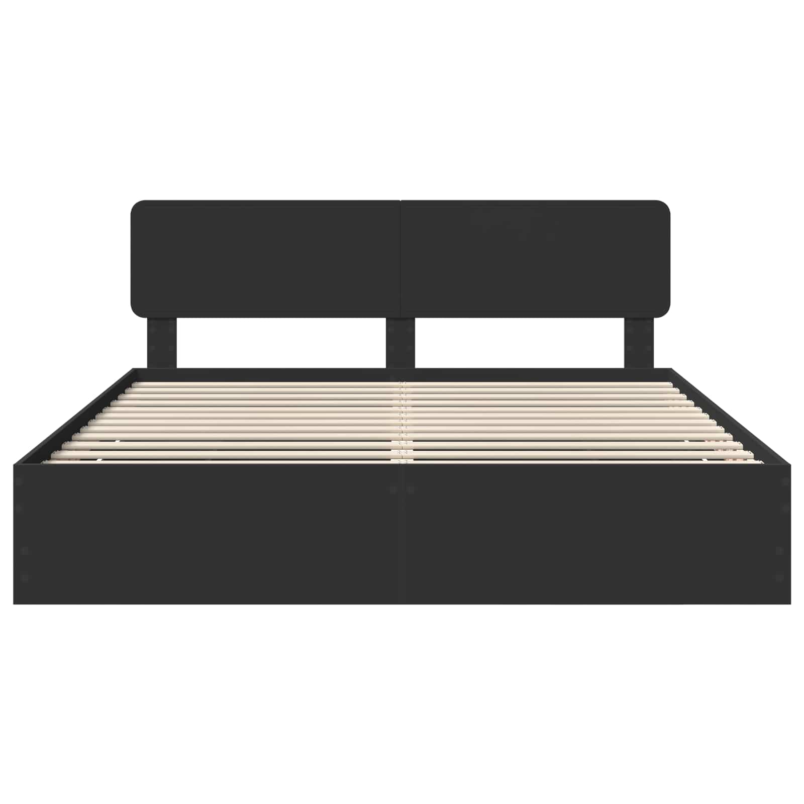 Struttura del letto Nero 180 x 200 cm Legno ingegnerizzato | homemem39