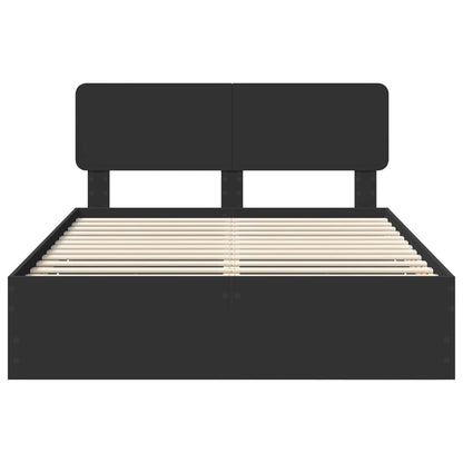 Struttura del letto Nero 150 x 200 cm Legno Ingegnerizzato