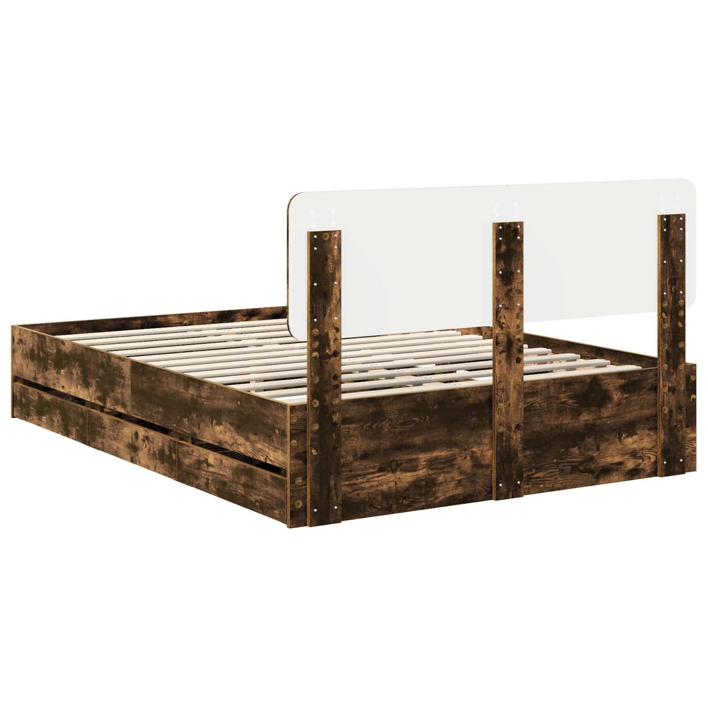 Struttura del letto Quercia Affumicata 140 x 200 cm | homemem39