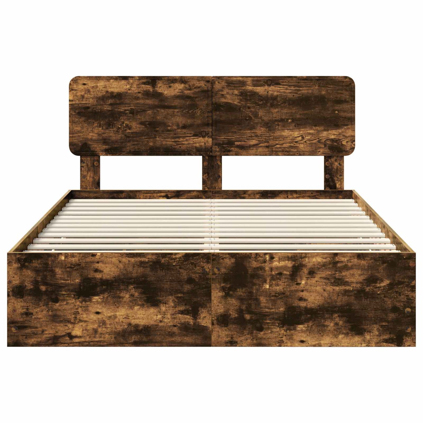 Struttura del letto con cassetto Rovere fumé 140 x 190 cm