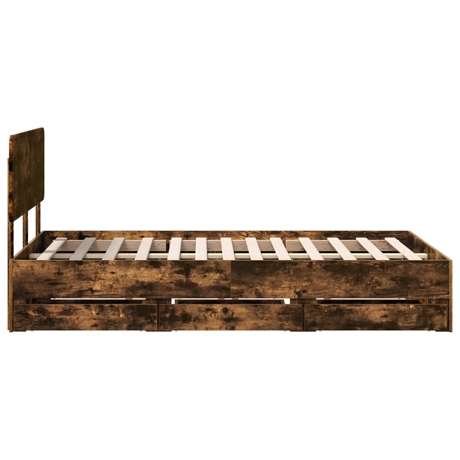 Struttura del letto Quercia Affumicata 135 x 190 cm | homemem39