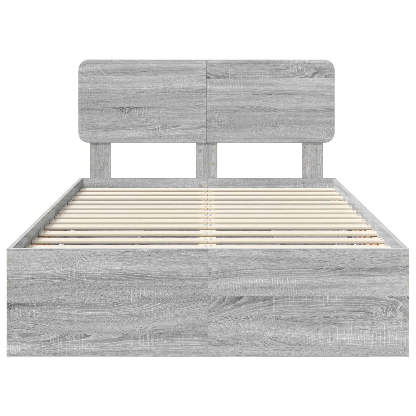 Struttura del letto con cassetto Grigio Sonoma 120 x 190 cm