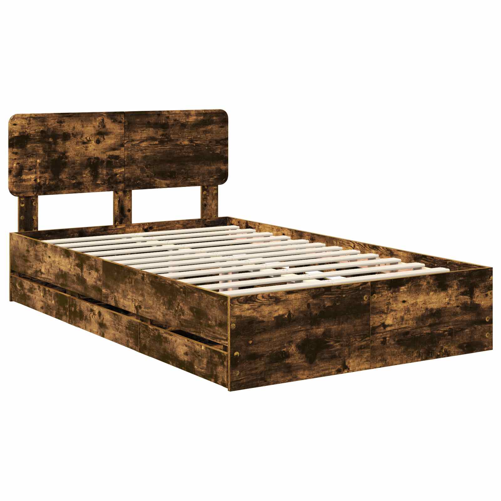 Struttura del letto Quercia Affumicata 120 x 190 cm | homemem39