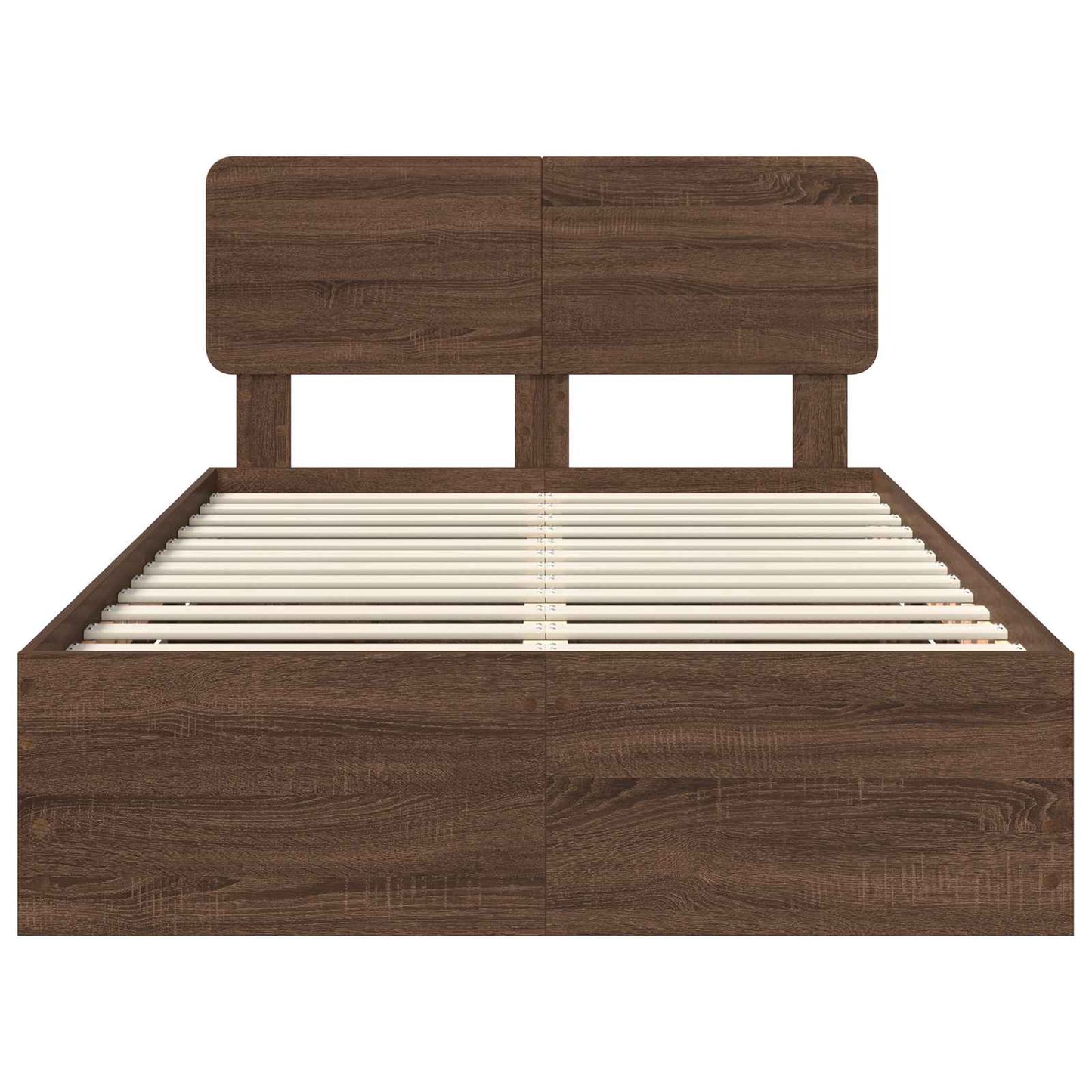 Struttura del letto con cassetto Rovere Marrone 120 x 200 cm