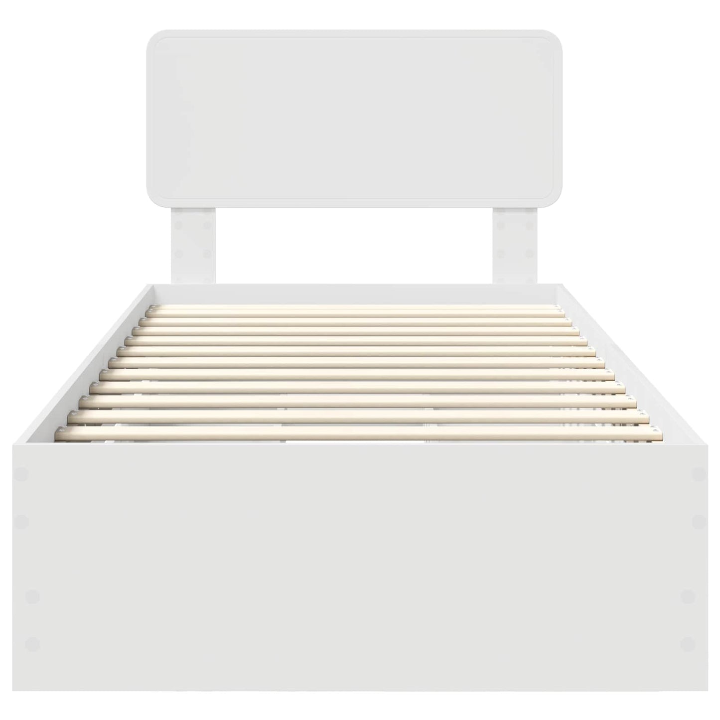 Struttura del letto Bianco 100 x 200 cm Legno ingegnerizzato | homemem39