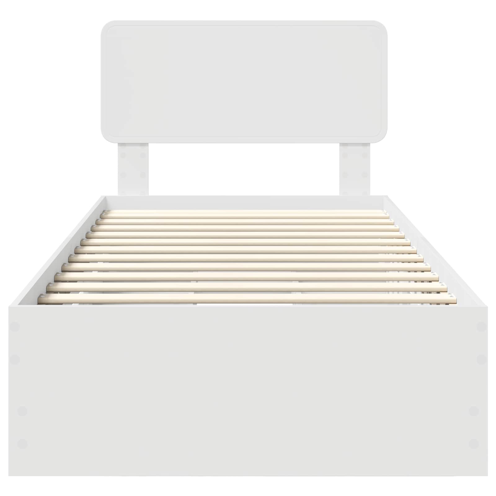 Struttura del letto Bianco 100 x 200 cm Legno ingegnerizzato | homemem39