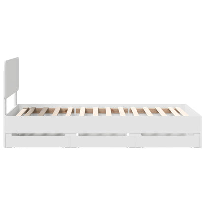 Struttura del letto Bianco 100 x 200 cm Legno ingegnerizzato | homemem39