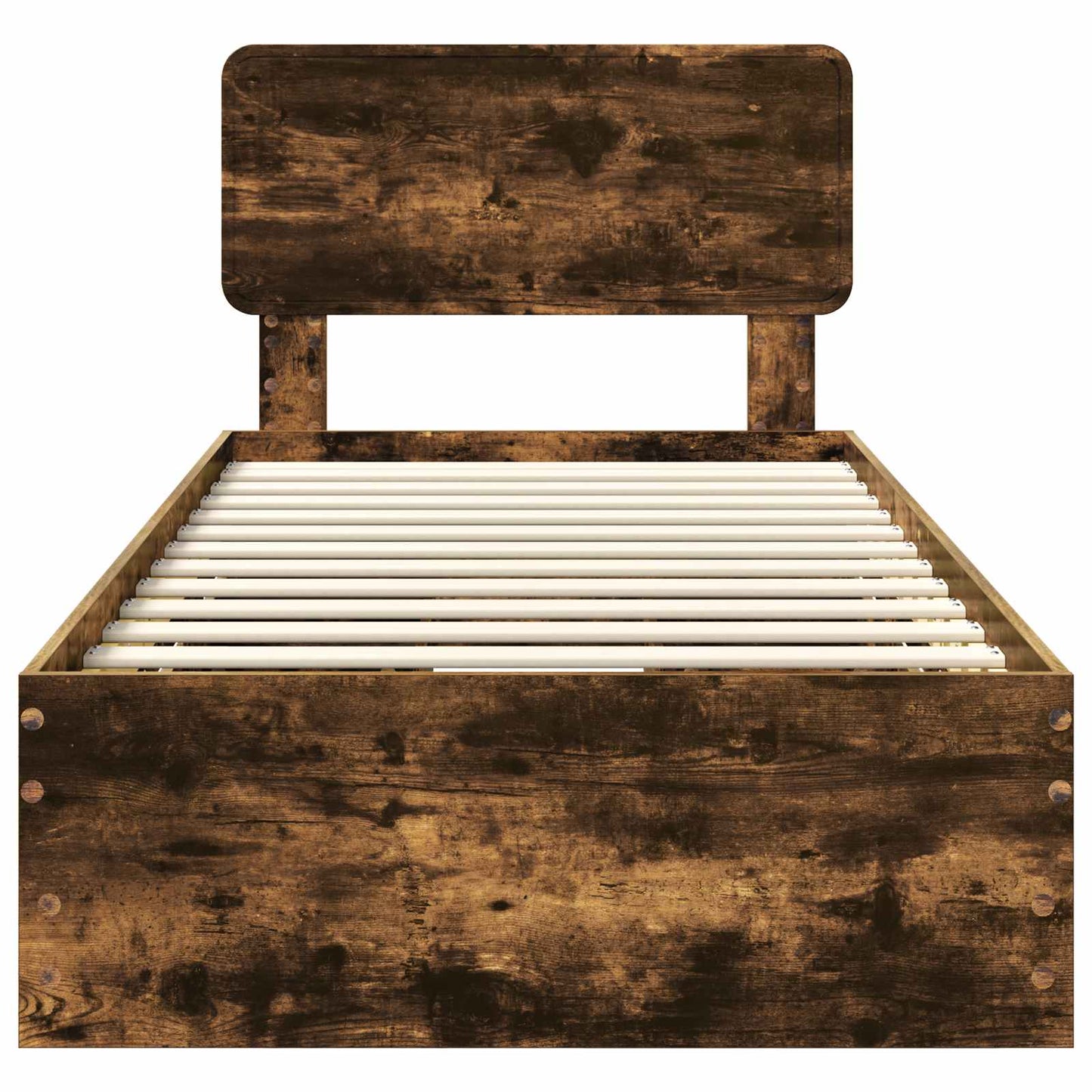 Struttura del letto con cassetto Rovere fumé 90 x 190 cm