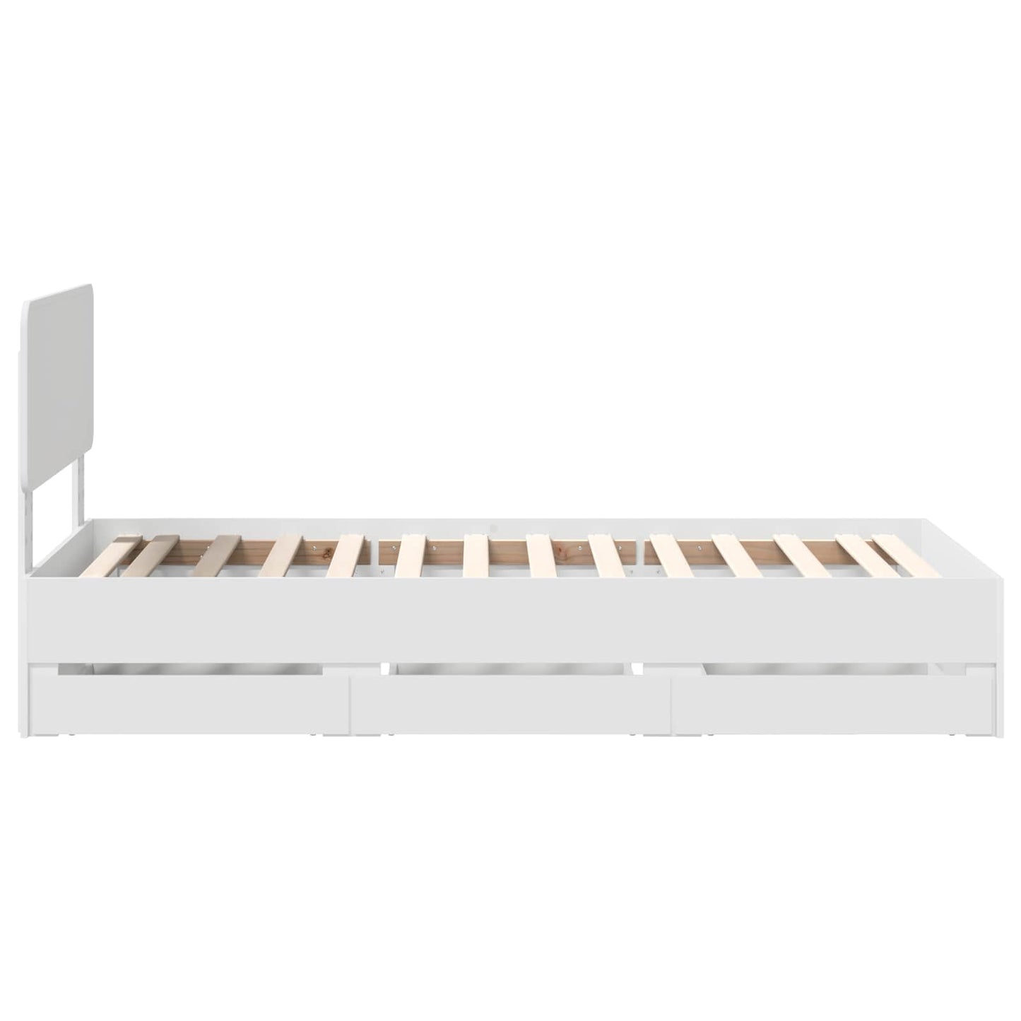 Struttura del letto Bianco 75 x 190 cm Legno ingegnerizzato | homemem39