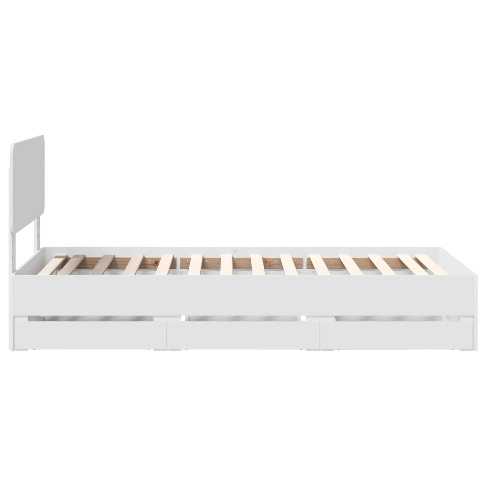 Struttura del letto Bianco 75 x 190 cm Legno ingegnerizzato | homemem39