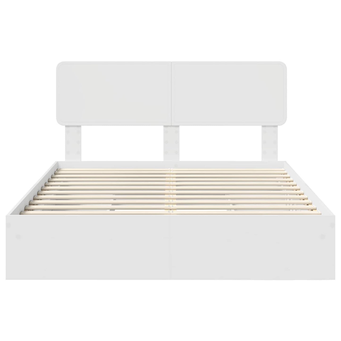 Letto con Contenitore Bianco 160 x 200 cm Legno multistrato | homemem39