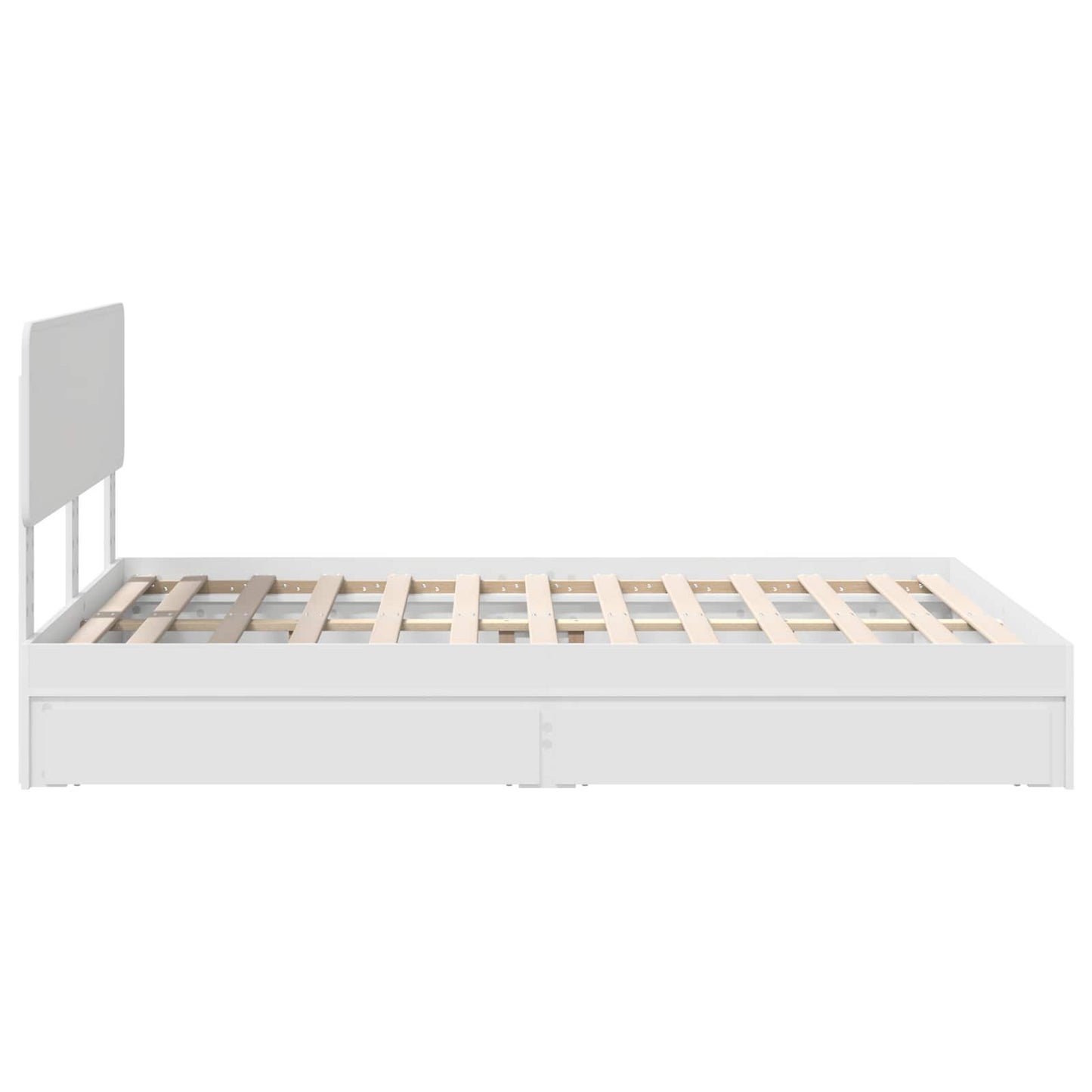 Letto con Contenitore Bianco 140 x 200 cm Legno multistrato | homemem39