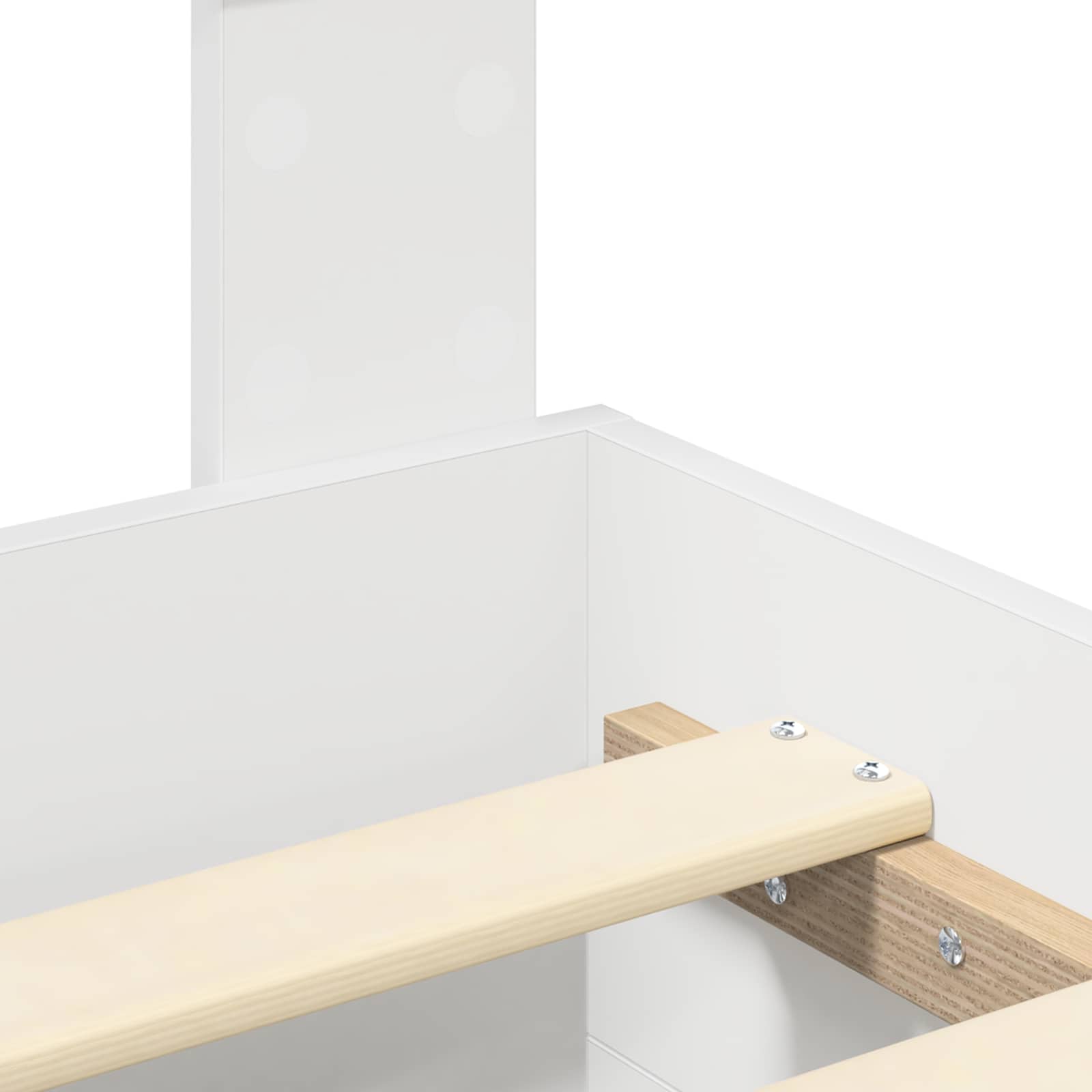 Struttura del letto Bianco 180 x 200 cm Legno multistrato | homemem39