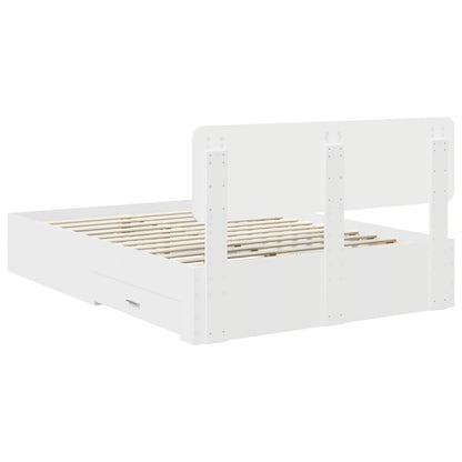 Struttura del letto Bianco 140 x 200 cm Legno multistrato | homemem39