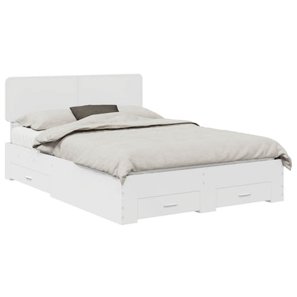 Struttura del letto Bianco 140 x 190 cm Legno multistrato