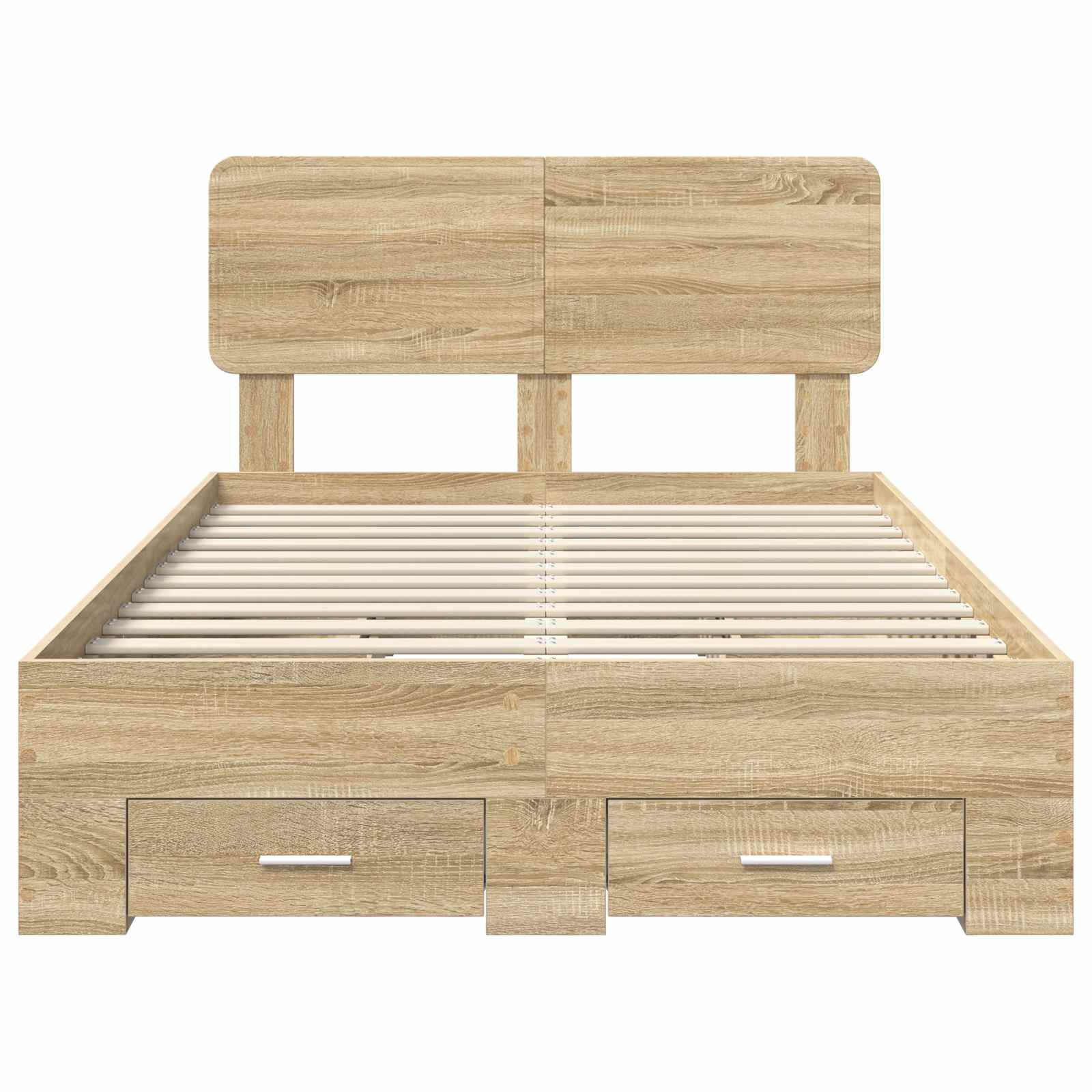 Struttura del letto con testiera Rovere Sonoma 120 x 200 cm | homemem39