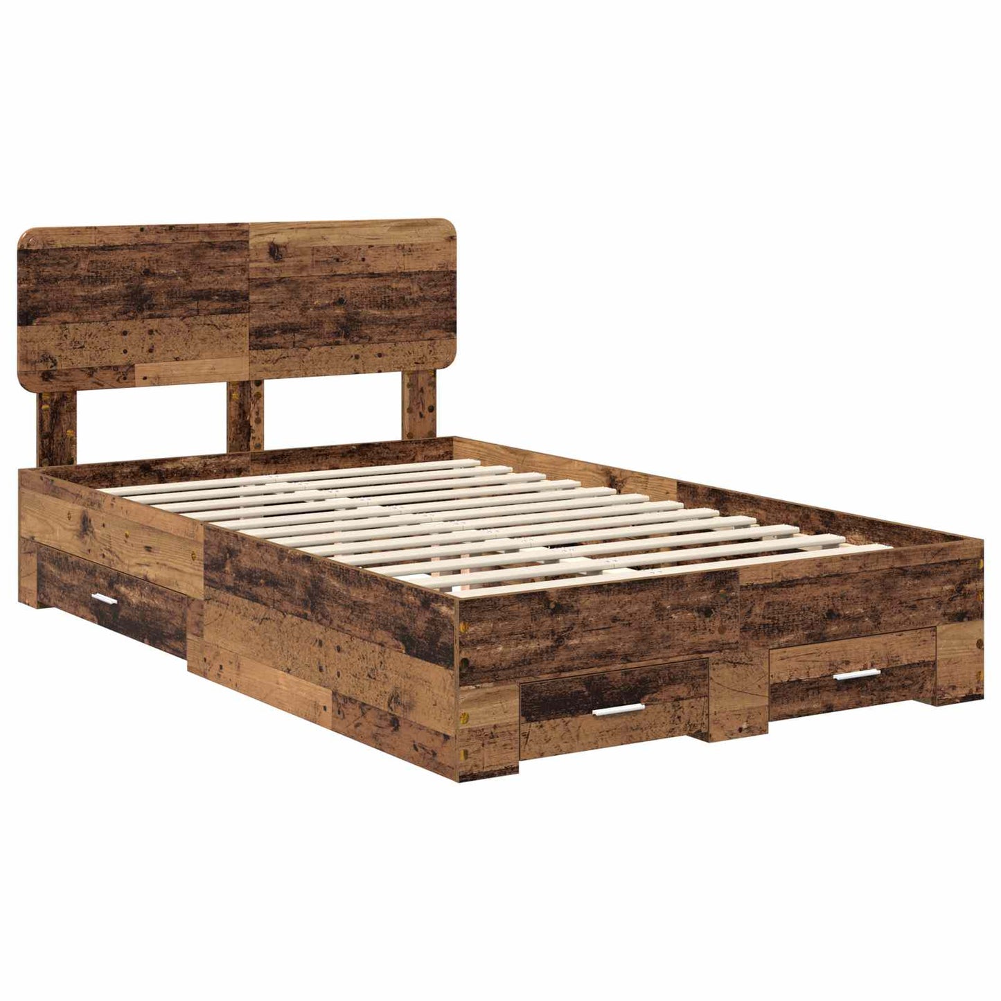 Struttura del letto con testiera Legno vecchio 120 x 190 cm | homemem39