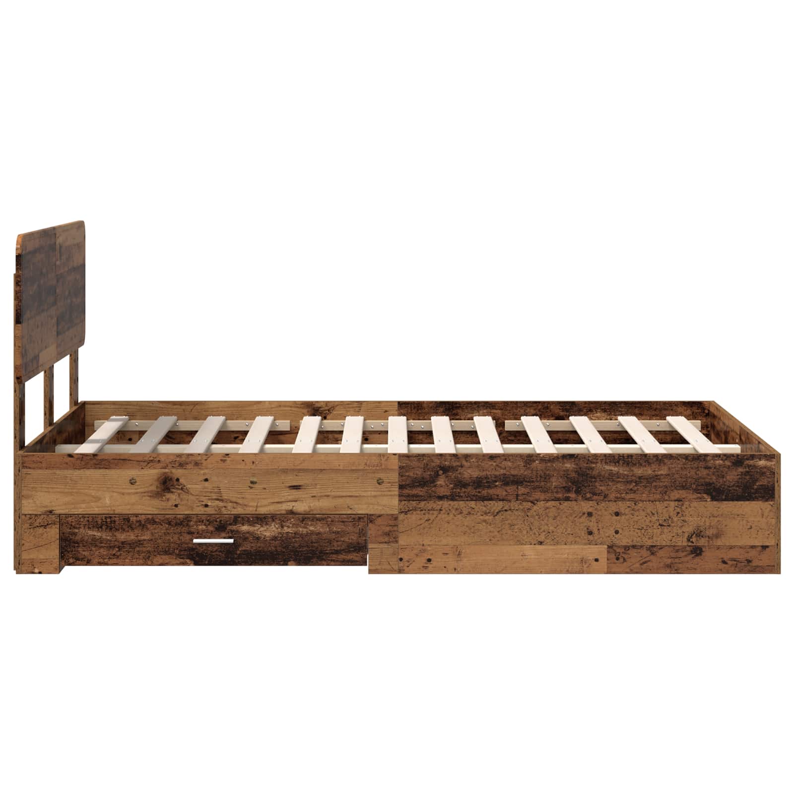 Struttura del letto con testiera Legno vecchio 120 x 190 cm | homemem39