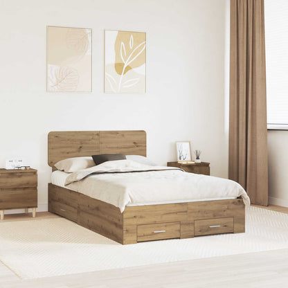Struttura del letto Rovere artigianale 120 x 190 cm | homemem39