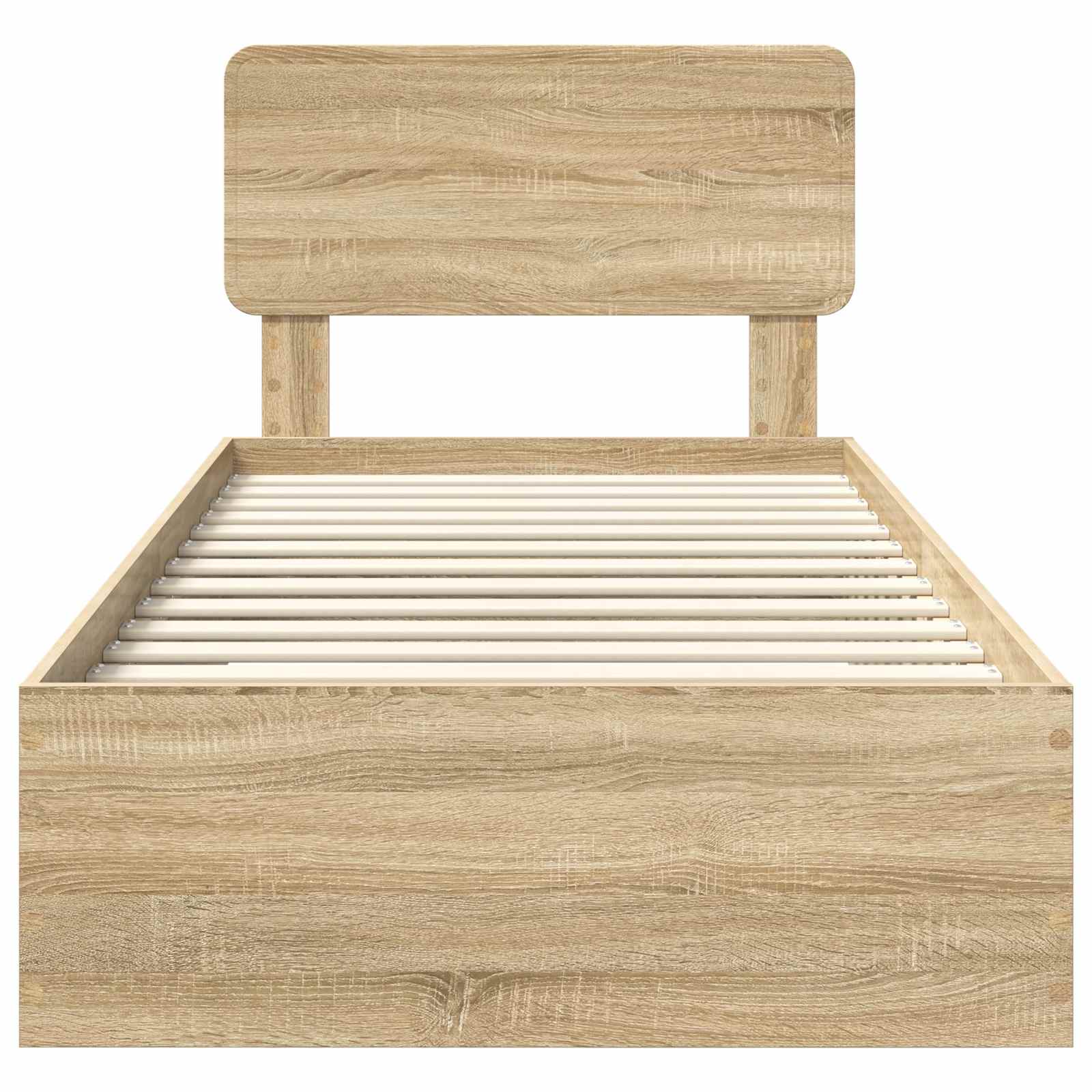 Struttura del letto Rovere Sonoma 90 x 200 cm Legno multistrato | homemem39