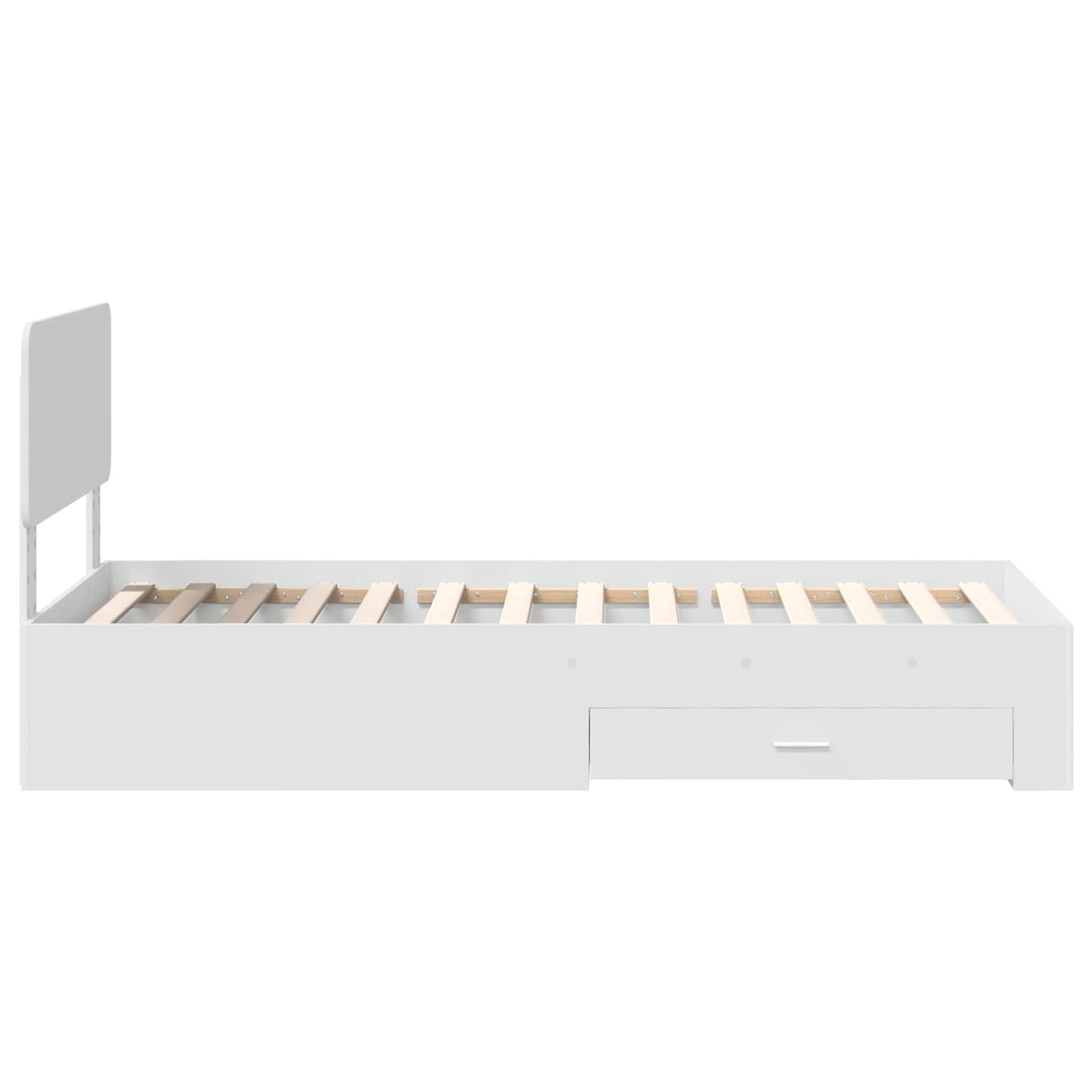 Struttura del letto Bianco 90 x 190 cm Legno multistrato | homemem39