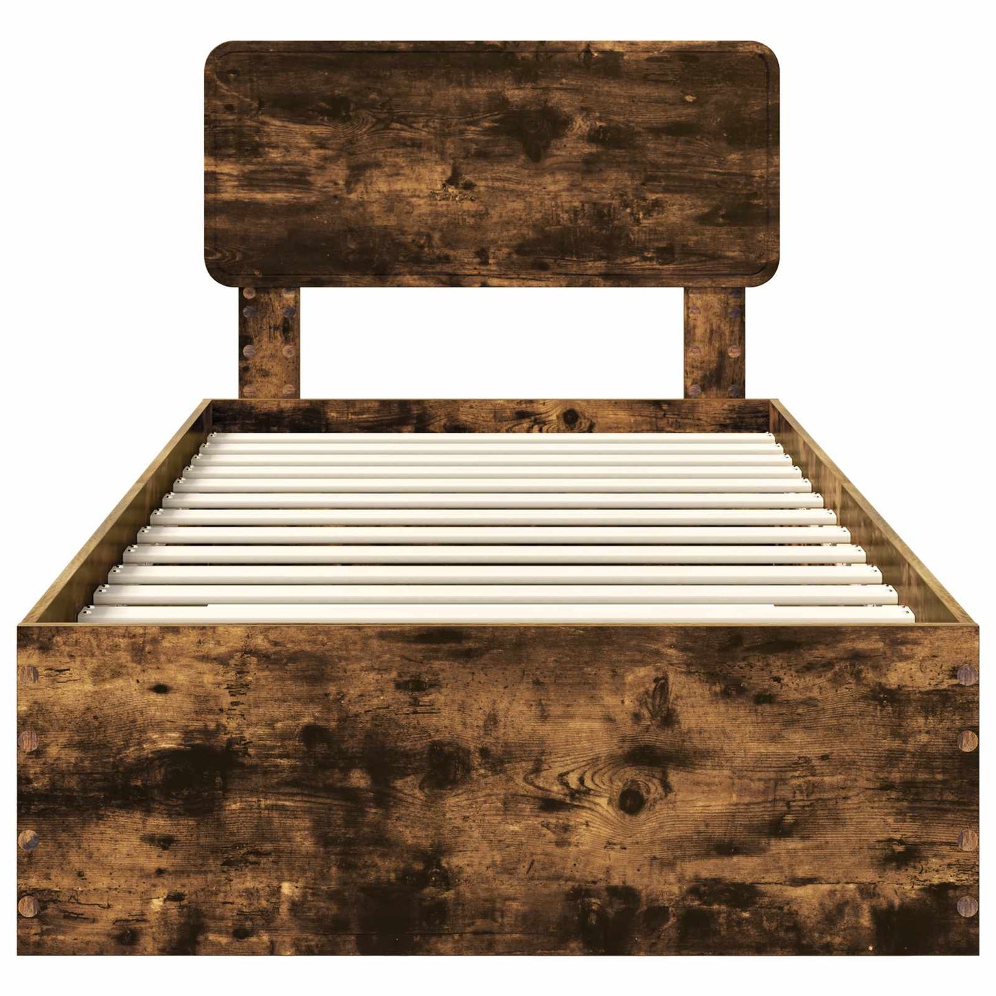 Struttura del letto Rovere fumé 90 x 190 cm Legno multistrato | homemem39