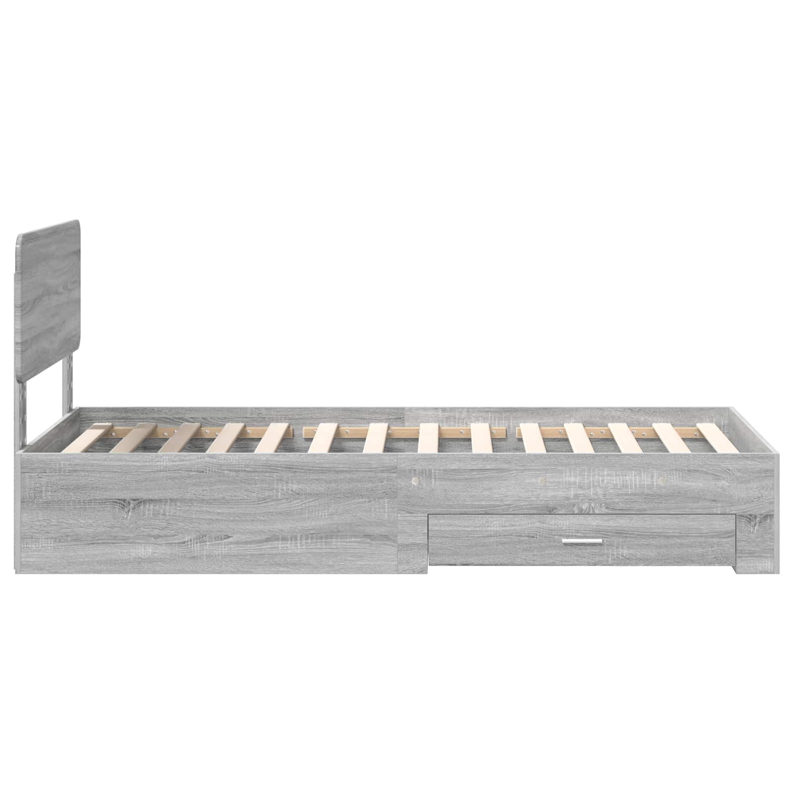 Struttura del letto Grigio Sonoma 90 x 190 cm Legno multistrato | homemem39